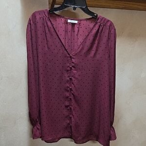 Elegant Burgundy Blouse